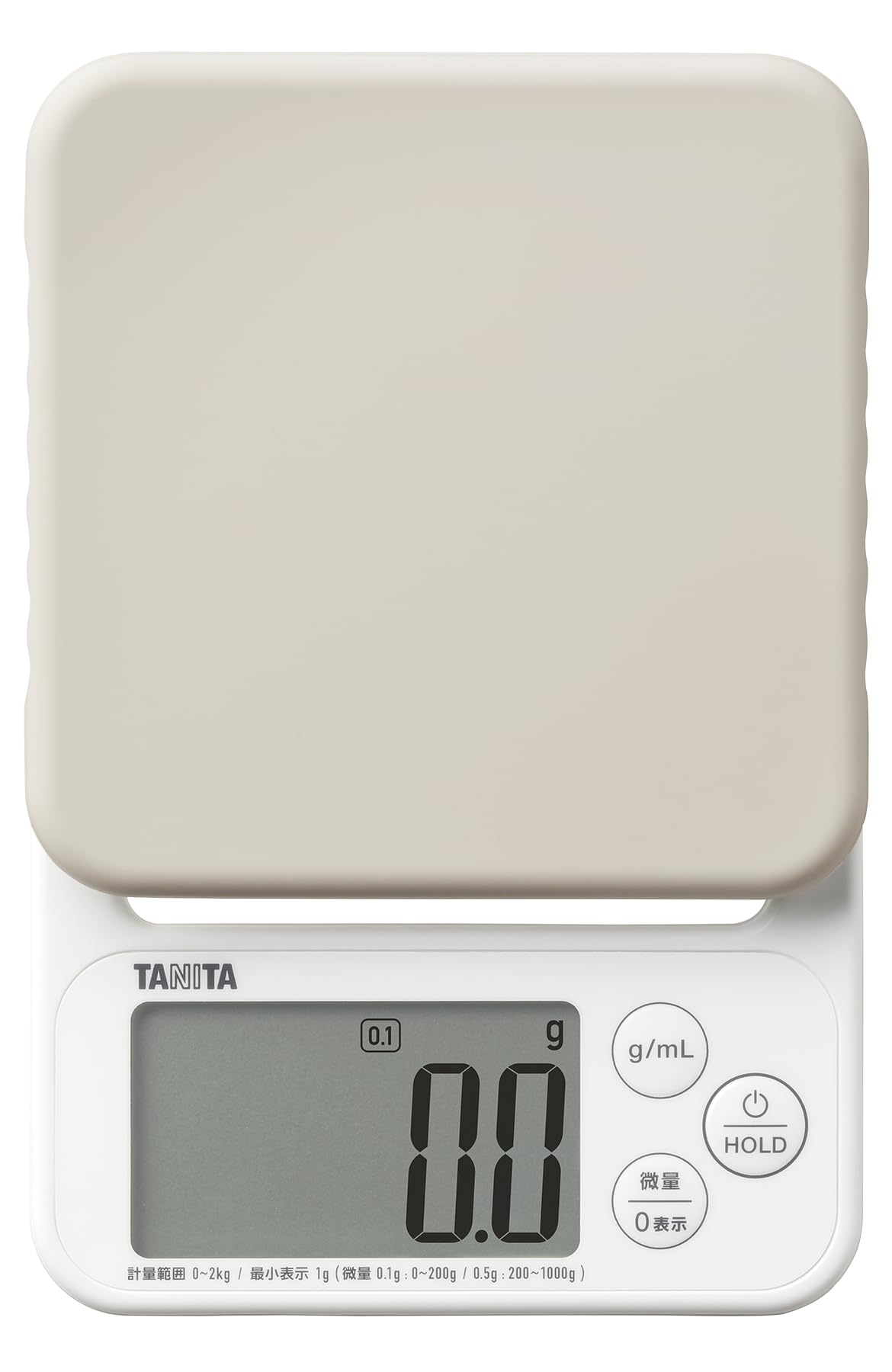 

Tanita Cooking Scale Gray unit Trace mL HOLD Kitchen Scale Cooking Digital KJ-222 0.1g сірий колір