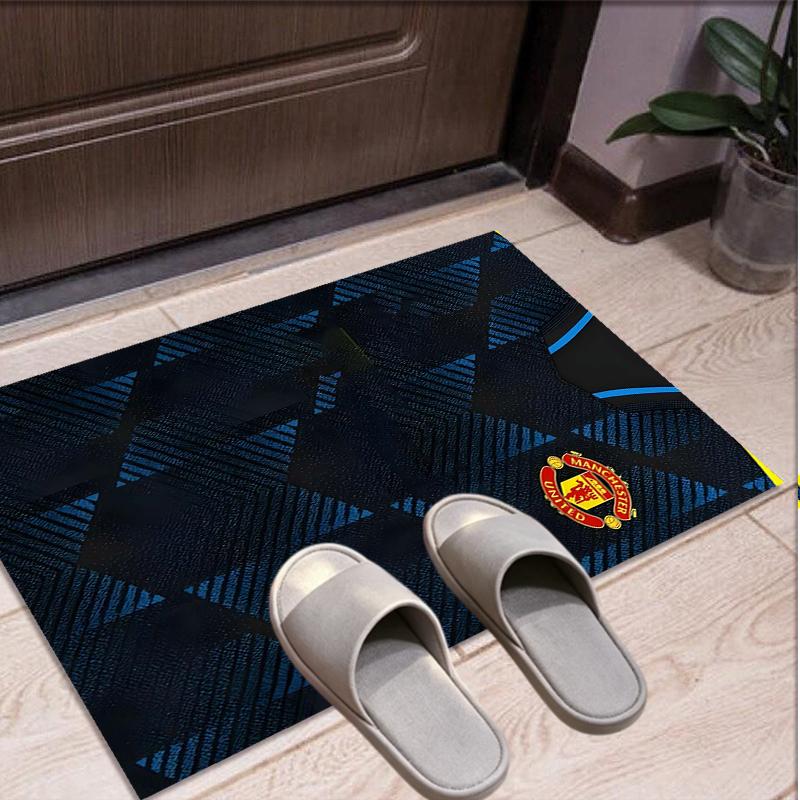 Football United F.C Pattern Rug, Indoor/Outdoor Mat, for Picnic, Gameroom, Bedroom, Office, Living Room, Home Decor Carpet, Birthday Gift