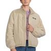 Lee Solid Color Logo Print Stand Collar Jacket Men Jackets Beige LMT00401520004197W000