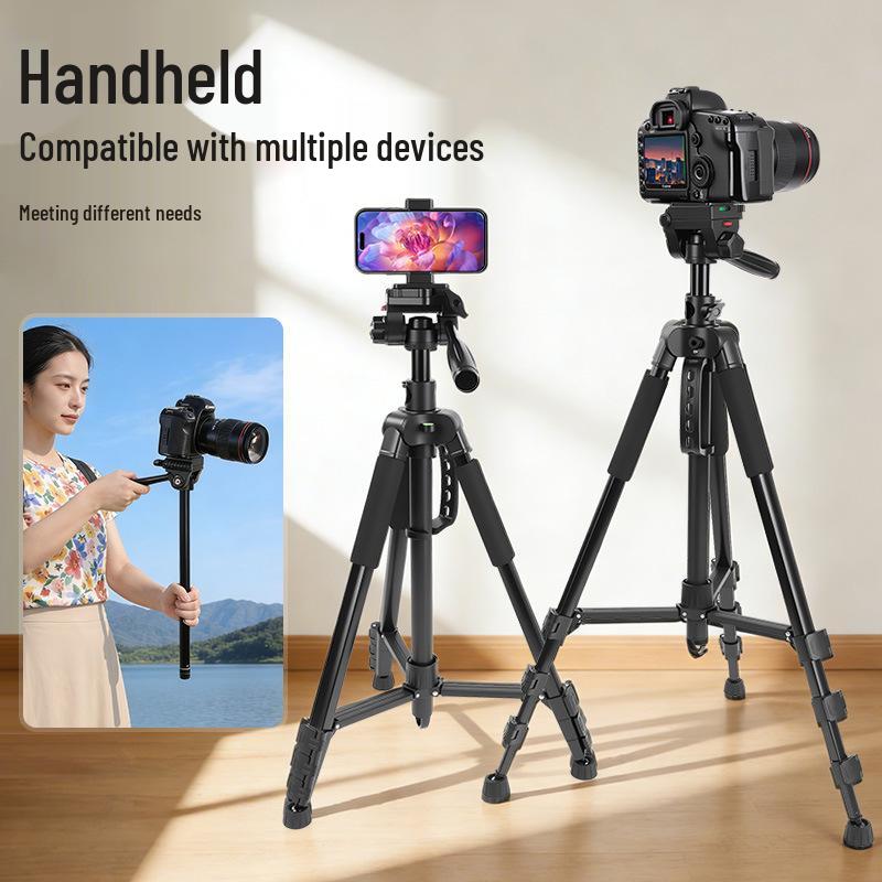 Multifunctional Universal Floor Tripod for Mobile Phone Live Streaming and Overhead Photography