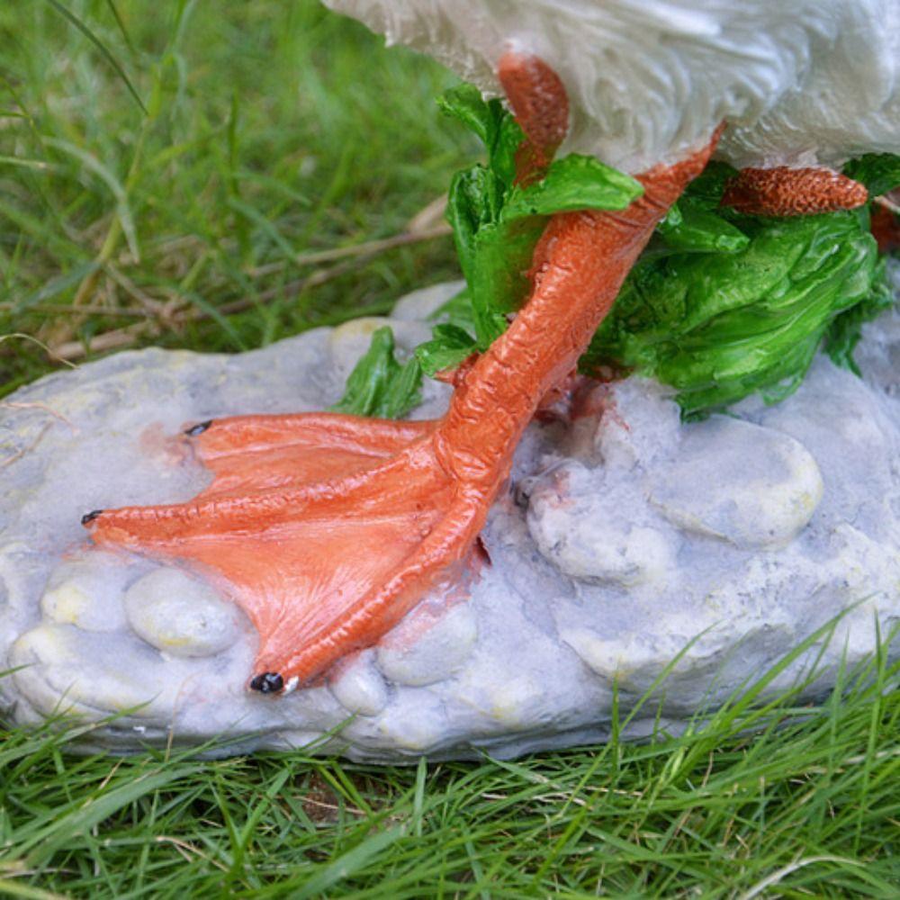 Duck Statue For Outdoor Large Simulation Duck Resin Crafts Garden Decor Duck Model Park Landscape
