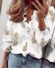 2026 European American Spring/Summer New Style Women's Long Sleeve Ruffle Shirt