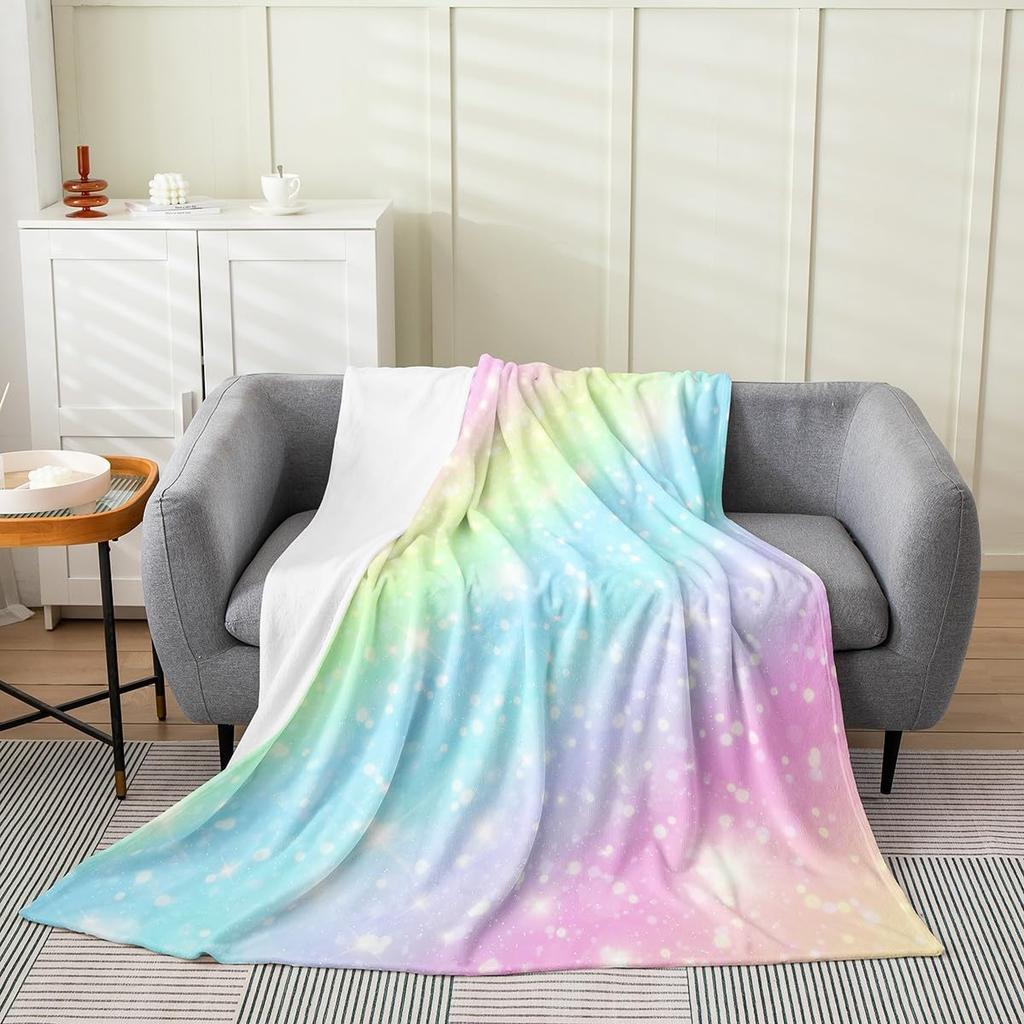Dog Side My Side Throw Blanket Funny Pet Lover Design for Living Room Decor Gift for DogOwner Gift for Her 70x100