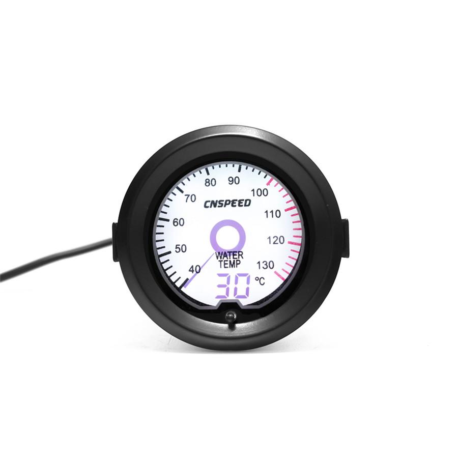 Universal 2"52mm Car Water Temp Temperature Gauge Digital 7-Colors LED Display