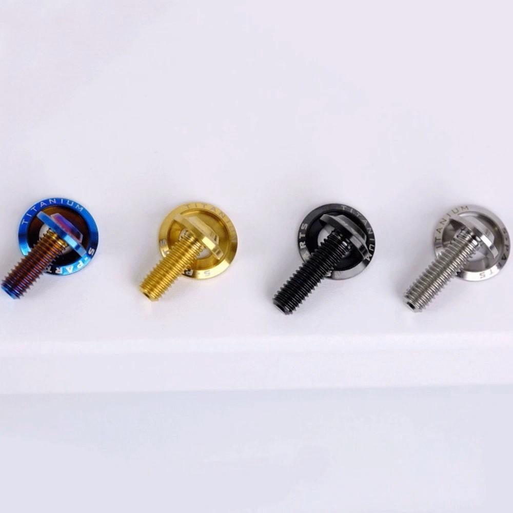 1 PC D16mm M8 p1.25mm x 15 18 20 25 30 35 40 45 mm + Washer GR5 Titanium Alloy A3 Mushroom Head Bolt for Motorcycle DIY