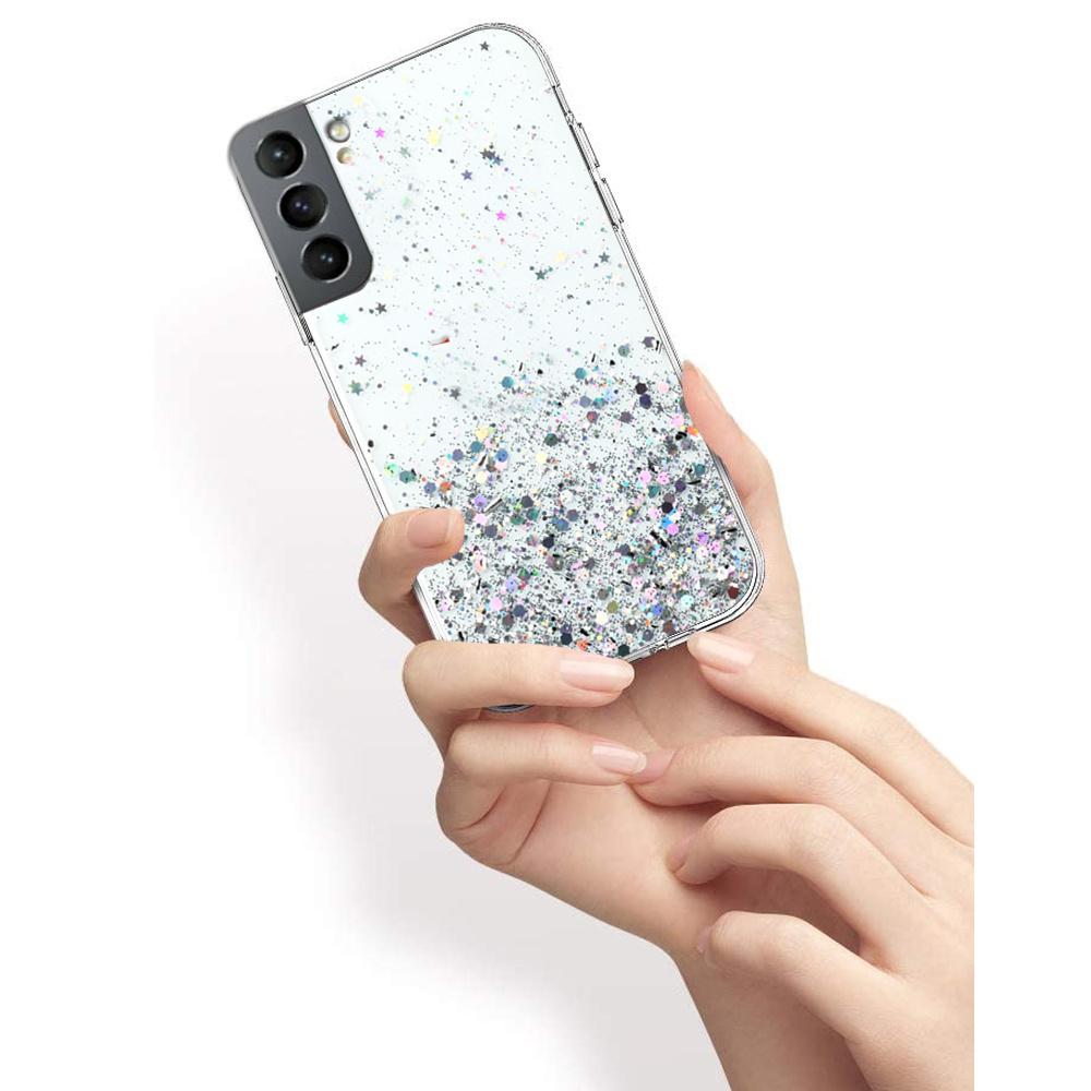 Glitter Case for Samsung Galaxy S21+ Plus, Transparent