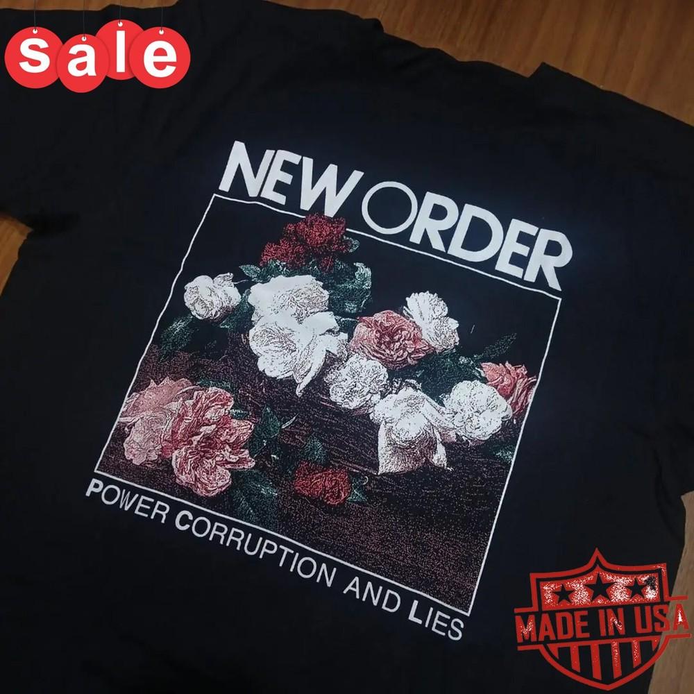 New Order Power Corruption & Lies Album Band Cotton Unisex S-5XL Shirt 1LU798 Unisex T-Shirt XXXL
