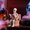 Halloween Skelett Lesefiguren - Gruselige Toiletten-, Bar- oder Schreibtischdekoration