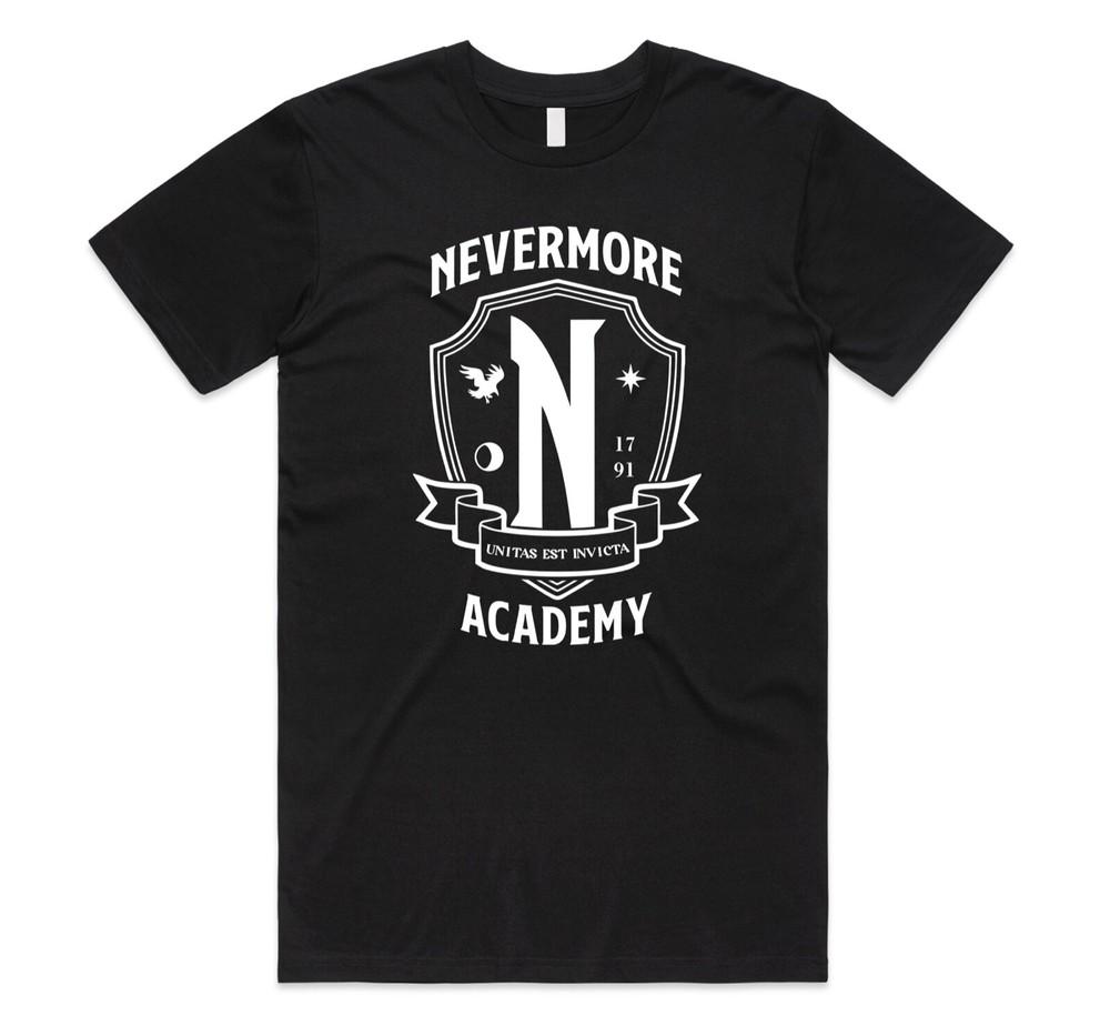 Nevermore Academy Wednesday Addams T-shirt Top TV Show Gift Unisex Men's Women's