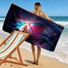 Enigmatic Glow: Mystical Eyes Tendrils beach towel Beach towel for vacation photos soft quick-drying swim towel seaside swim beach printing