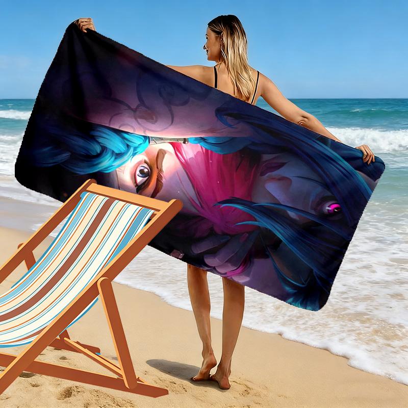 Enigmatic Glow: Mystical Eyes Tendrils beach towel Beach towel for vacation photos soft quick-drying swim towel seaside swim beach printing