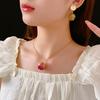 Handmade real flower eternal flower bud silver needle earrings fashionable and elegant versatile stud earrings