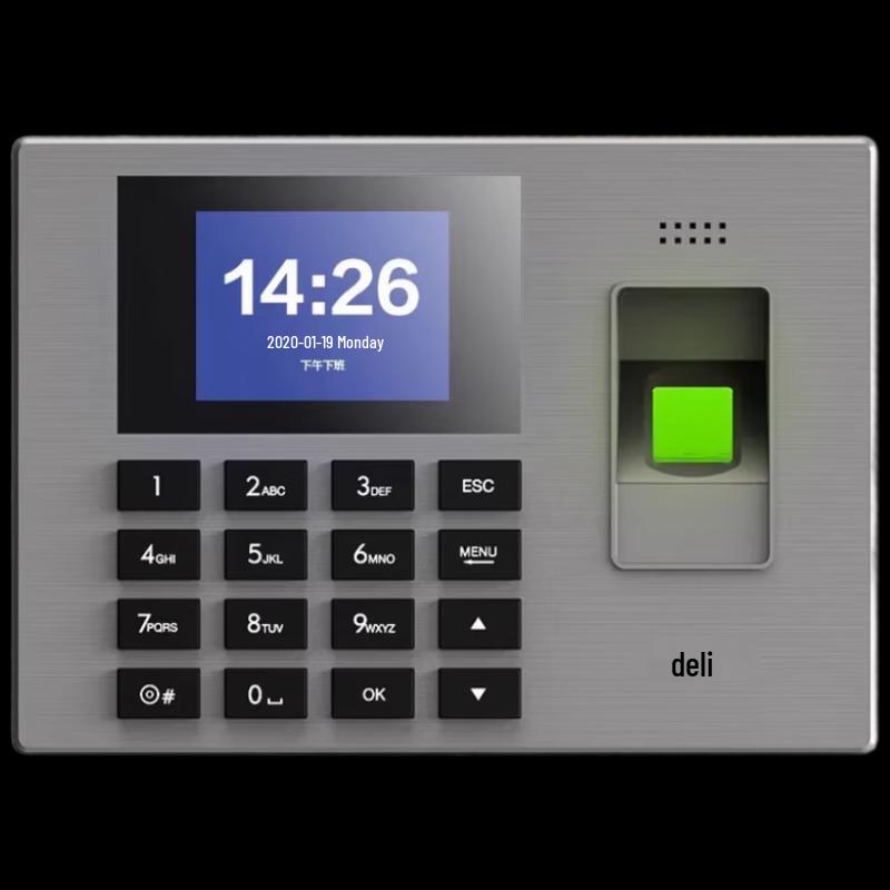 

Deli 14060 Fingerprint Time Attendance Machine CN plug (adapter included)