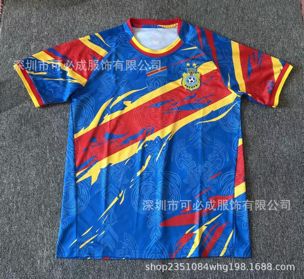 Cross-border wholesale 2026 World Cup football jersey, national team, Democratic Republic of Congo, unpopular, fan version short-sleeved jersey