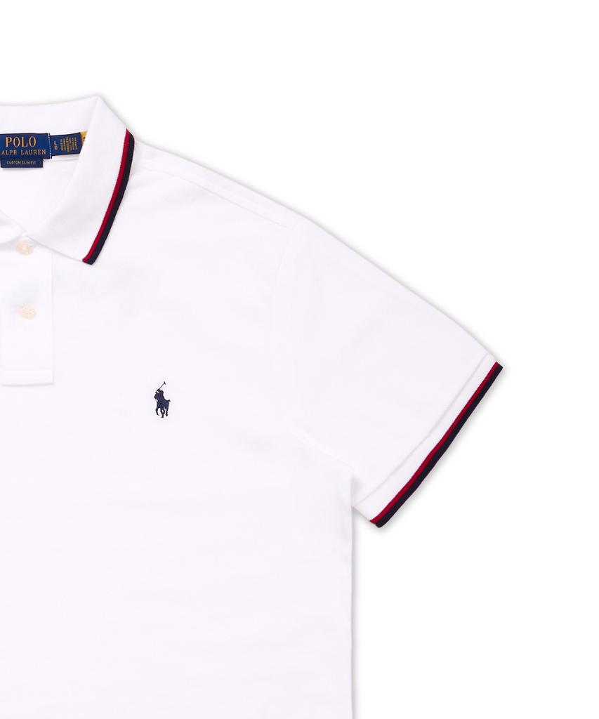 POLO RALPH LAUREN Custom Slim Fit Mesh Polo Shirt - White