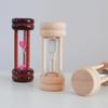 Creative Wooden 3-Minute Hourglass Ornament - Small Craft Gift