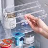 Multi Purpose Layered Fridge Rack Space Saving Kitchen Organizer Shelf Accessory Transparent Cosmetics Desktop Stand