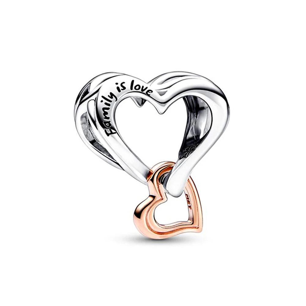 New 925 Silver Family Tree House Charm Pendant with Stars Moon for DIY Bracelet Jewelry Accessories