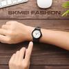 Trendy and fashionable little white quartz watch, waterproof thin schoolgirl simple scale watch