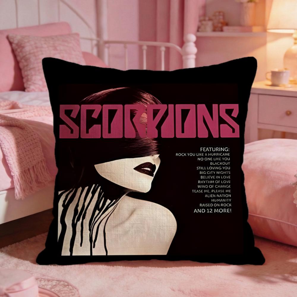 

Scorpions Band Hot Cushion Cover Premium Comfort Reversible Pillow Cove Two In One Design For Any Room Car Interior 30X30cm