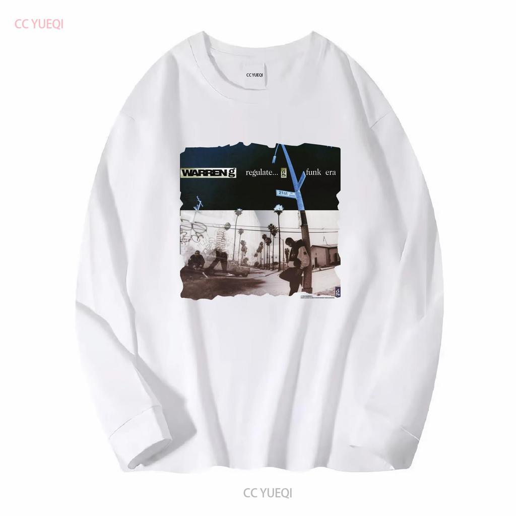 Vintage Warren G Regulate Funk Era 1994 Rapové tričko Velké Černé Opotřebované Vzácné dlouhý nebo krátký rukáv vintage Mírně vyprané