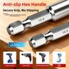 Hex Shank Woodworking Drill Bit Three-Pointed Woodworking Hole Cutter  DIY Wood Drilling
