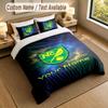 Bedding Set 1 Duvet Cover 2 Pillowcases Norwich City Print Soft Bed Linen Bedroom Decor