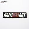2 stk 3D Bilstyling Aluminium Lim Dekal Bilmerke Biltilbehør Selvklebende Merke for Ralliart Ralli Art