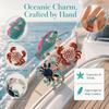 Open Design Drip Oil Rings Fish Shaped Rings Marine Creature Rings Enamel Band Rings  For Women