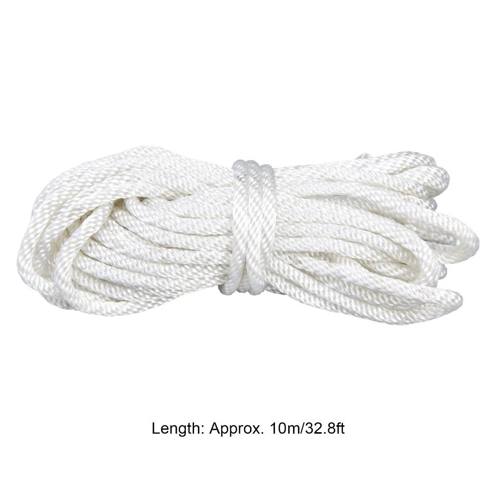 White Pull Cord Nylon Starter Rope Durable Recoil Starter Rope for GX160 Recoil Starter Chain Saw