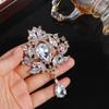 Rhinestone Flower Zinc Zinc Alloy Crystal Fashion Jewelry Korean Style Brooch Clothing Accessory Women Brooch