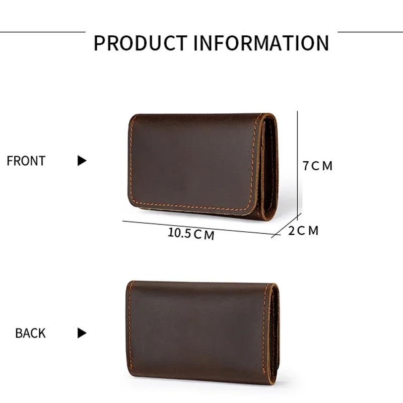 Mens Wallet Genuine Leather Coin Purse Ladies Card Mini Bag Clutch Feminine Men's Slim Purse Money Small Wallet Card Holder Gift