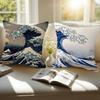 Vintage Ukiyoe The Great Wave Off Kanagawa Pillowcase Toon Gift Cushion Cover Bedroom Home Sofa Chair Seat Decor Pillow Case