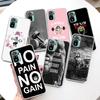 Bodybuilding Gym Fitness Coque Phone Case For Xiaomi Redmi Note 13 14 12S 12 11S 11T 11E Pro Plus 11 10 10S 4G 5G 14Pro Soft Sil