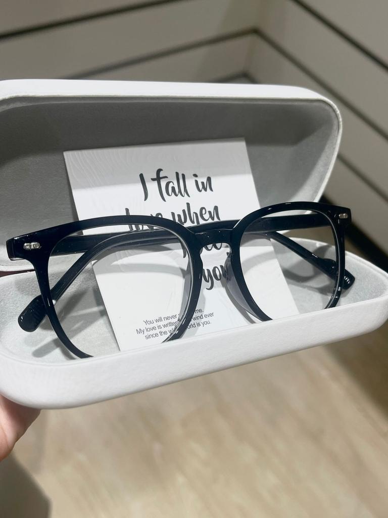 Trend Classic Large Frame Glasses Literary Retro Anti-Blue Light Thin Frame Glasses