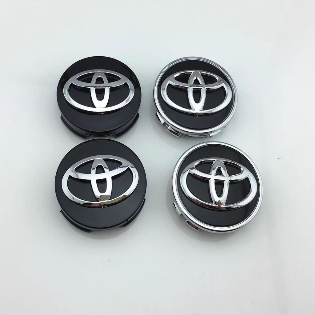 2026 New For Toyota 4Pieces 57mm 62mm Wheel Hub Center Caps for Toyota Corolla RAV4 Camry Yaris C-HR Prius Crown Highlander Car