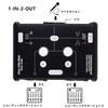 Nobsound Mini 2-Way HiFi Stereo Audio XLR A/B Passive Switcher Box & Mixer Sound Splitter (1-IN-2-OUT)