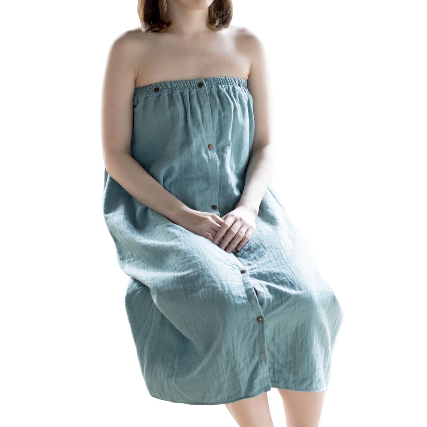 

Прозрачное японское полотенце-обертка для премиального обернутого полотенца Сенсю для взрослых, марля, полотенце, быстросохнущее, тонкое, 100% хлопок, (Цвет морской волны)