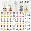 Self Adhesive Flower Unicorn Pattern Nail Art Decorations Stickers And Decals Acrylic Manicure Nails Supplies Tool HQ