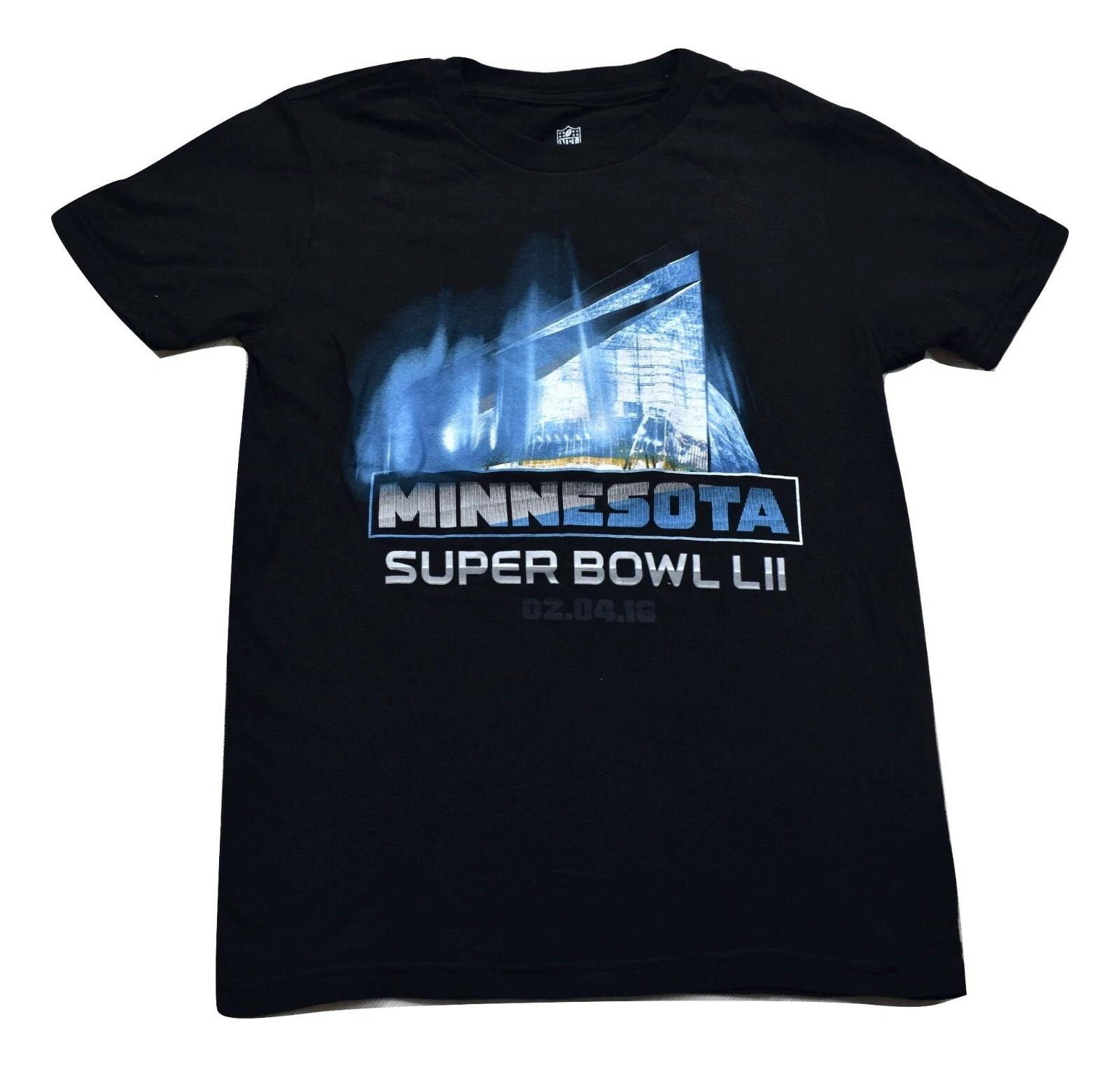 

NFL Youth Boys Super Bowl LII Minnesota Shirt NWT $30 S, M, L, XL S