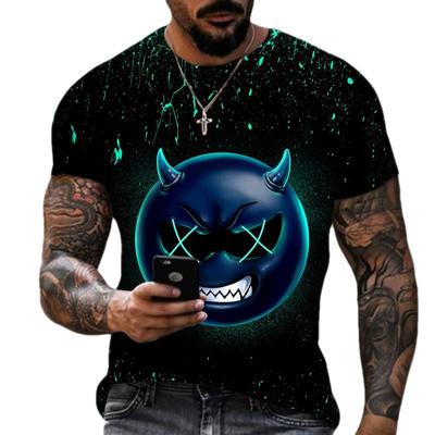 Zomer T-shirt met Korte Mouwen Heren Klassiek 3D Geprint Los Casual T-shirt