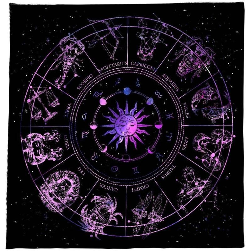 Square Flannelette Tarots Cloth Board Game Pad Astrological Pad Table Cover