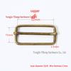 Stainless Steel Adjustable D-Ring Buckle - Copper Three-Speed Wire Pull Design