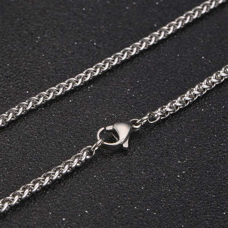 Stainless Steel Accessories Silver Mens Chain Keel Single Chain Necklace