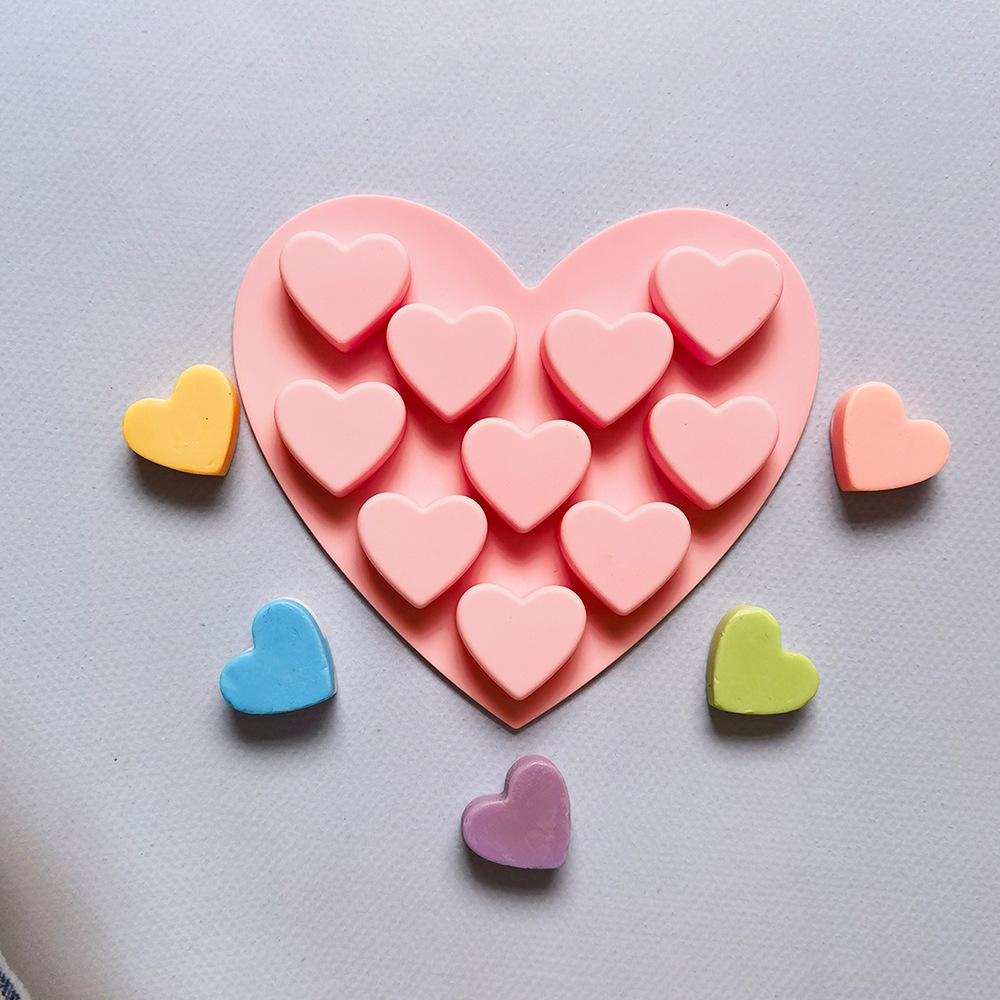 

55 Маленьких Силіконових Форм для Торта у Формі Серця Форми для Шоколаду та Випічки Серце DIY Прикраса для Випічки Кухня Форма для Кубиків Льоду Кристал Епоксидна Форма