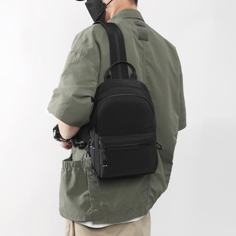 Men's Backpack Multi-Compartment Chest Bag Large Capacity Single Shoulder Bag