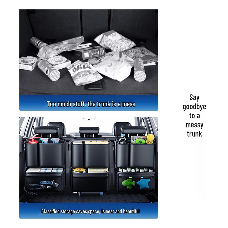 Multi-Functional Car Seat Back Organizer and Trunk Hanging Pocket