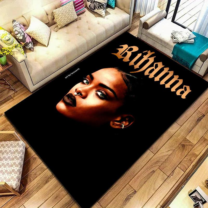 Rihanna Carpet Rug for Living Room Bedroom Home Sofa Decoration,Kids play Nonslip Floor Mat