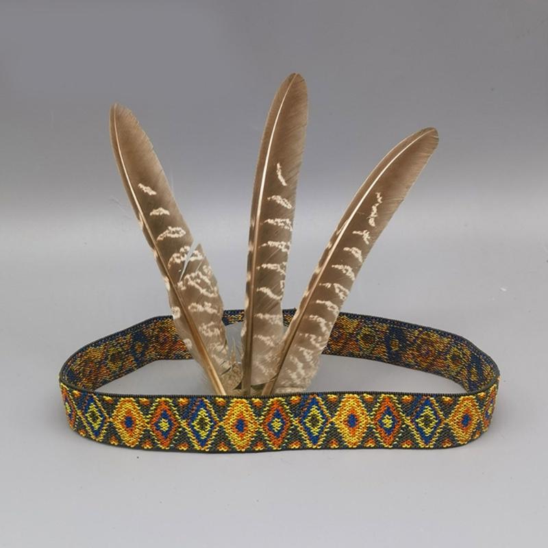Ethnic Feather Headpiece Handmade Props For Women Men Dancers And Party Enthusiasts Lightweight And Comfortable Headwear