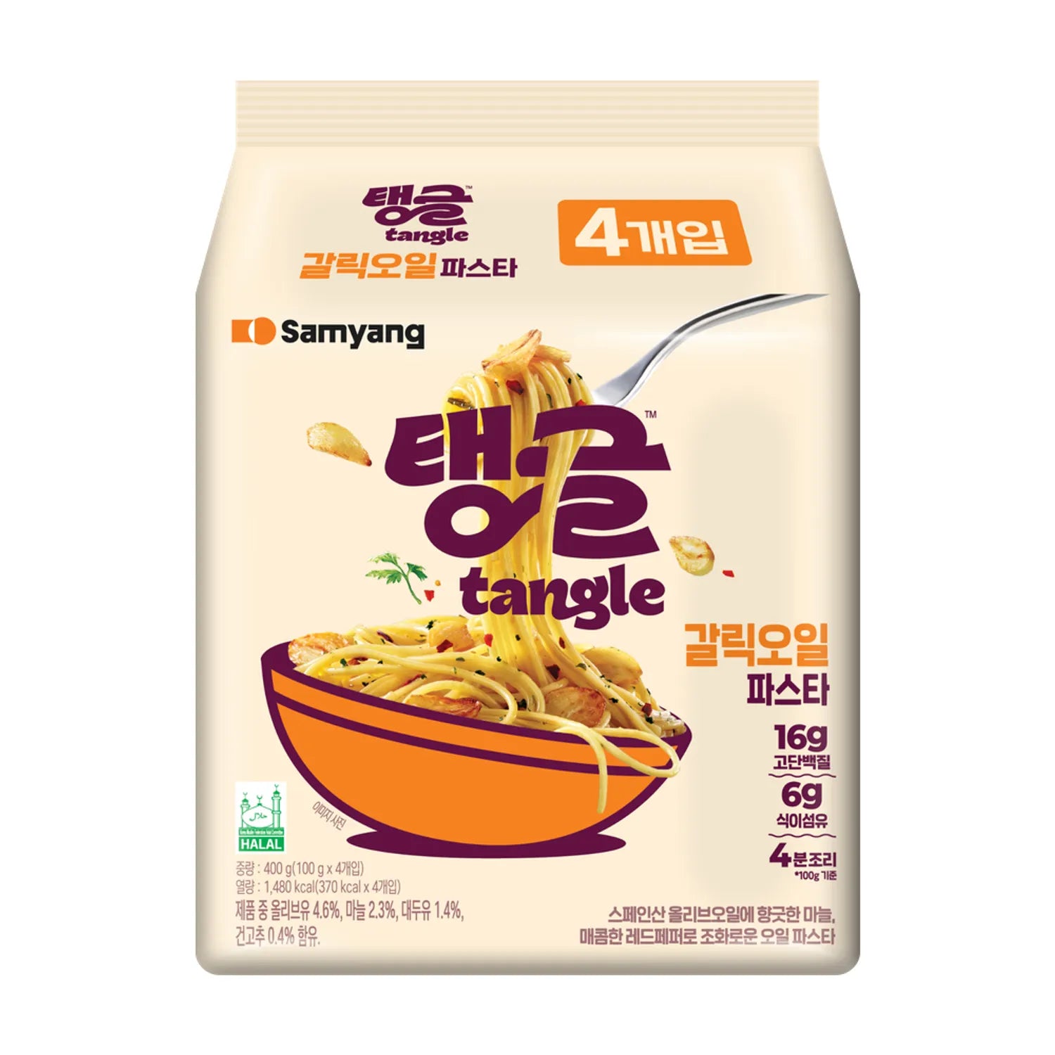 tangle Garlic Oil Pasta 4ea 400g 400g